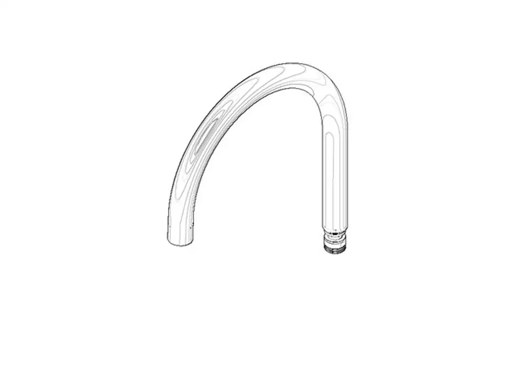 DORNBRACHT Auslauf ERSATZTEILE 90282216302 D. 23 x 200 mm, 7 l/min. Platin gebürstet, 90282216302-06 Galeriebild 1